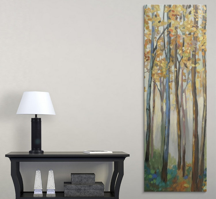 «Anjelo debout haut II» par Allison Pearce - reproduction d'art, H 44 po x l 20 po x P 1 po, Cadre noir