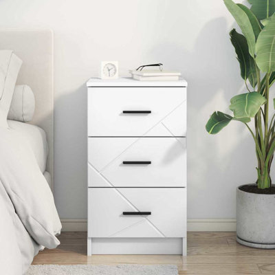 38cm W Manufactured Wood Bedside Table