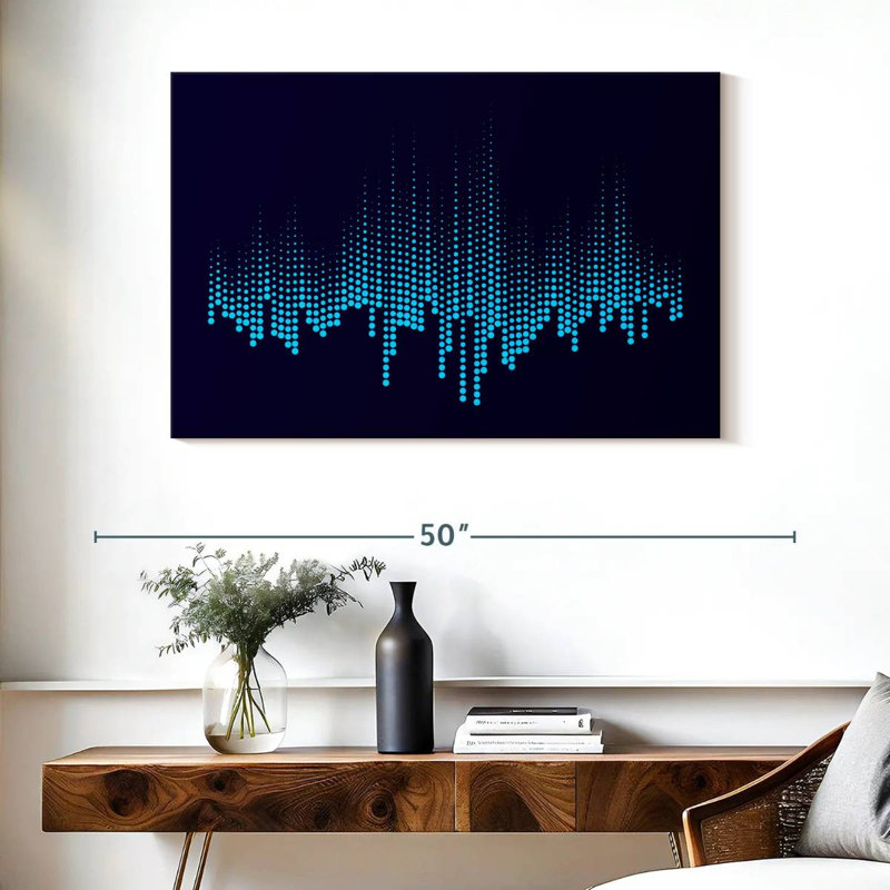 Égaliseur de musique abstraite Avery, H 26 po x l 39 po
