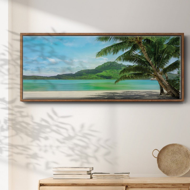 Comment s'y rendre - Toile encadrée_41225WC, H 24 po x l 60 po x P 1,5 po, Noyer