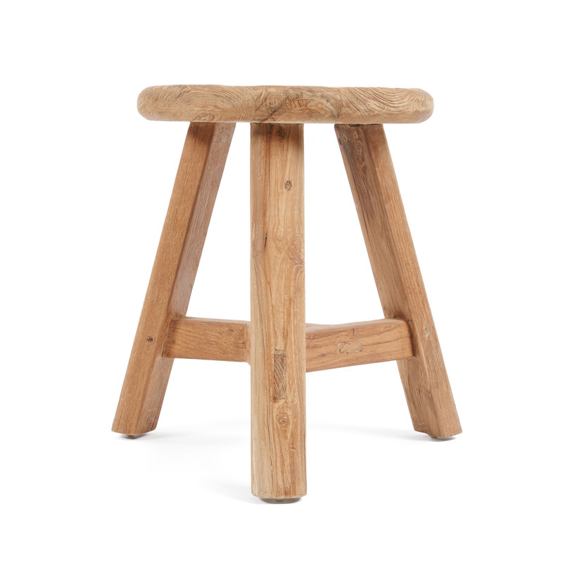 Jamul Solid Wood Accent Stool