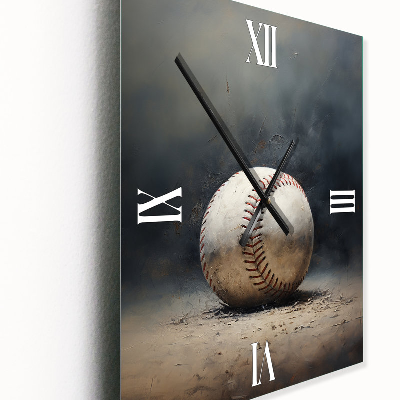Baseball Subtle Strikeout - Horloge murale sport, H 32 po x l 16 po x P 1 po