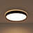 Nordic Round Dimmable Wood Grain Led Flush Mount-330289420