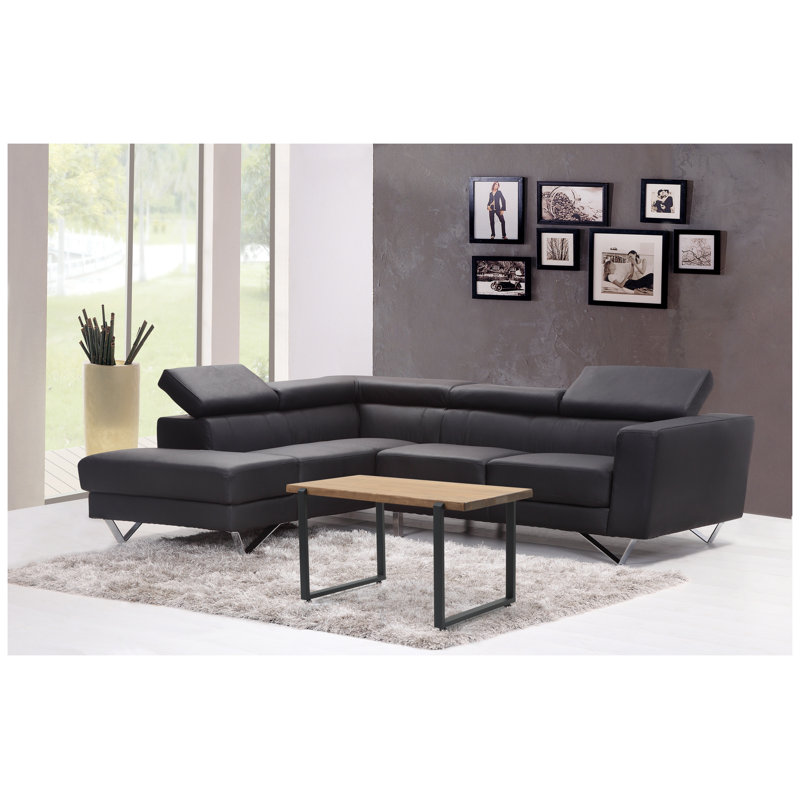 Table basse rustique en bois massif à bord naturel de 99 cm (39 pouces) pour salon, Furnish Home Store Paris