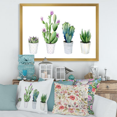" Cactus Succulent Aloe Vera Home Plants In The Pots "