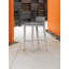 Argento 31.5" Powder Coated Aluminum Patio Bar Stool with Cushion-1756650004