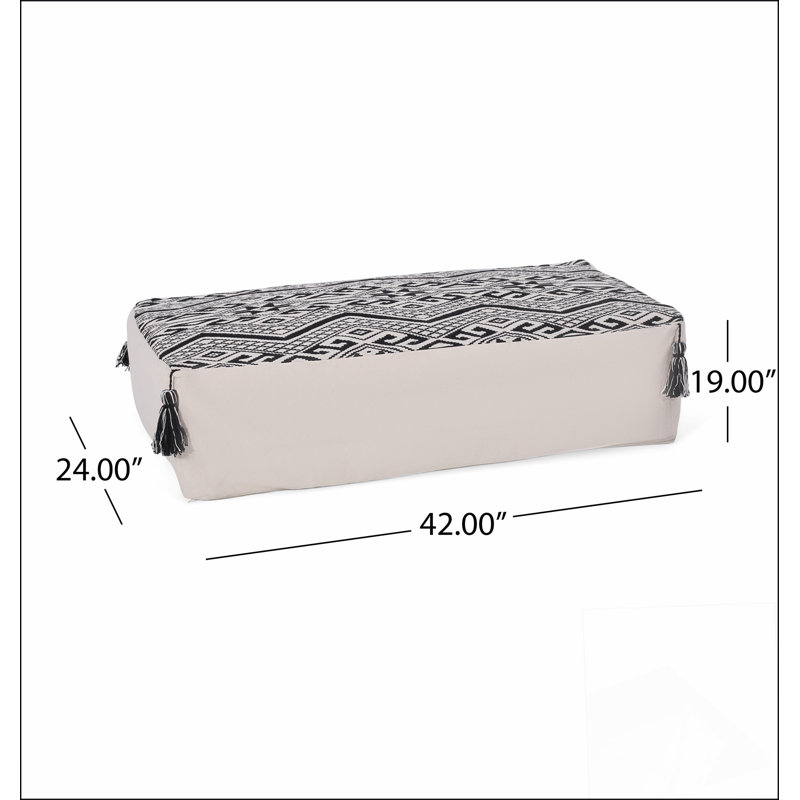 Repose-pieds rectangulaire Kiki, choix confortable, fonctions multiples, design classique et coins confortables
