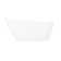 Sheba 66" Solid Surface Soaking Freestanding Tub with Integrated Drain and Overflow