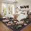 Vintage Boho Rugs Washable Area Rug Low Pile Non Slip Carpet Floral Botanical Accent for Living Room Bedroom Dining Nursery-157197981-157197979