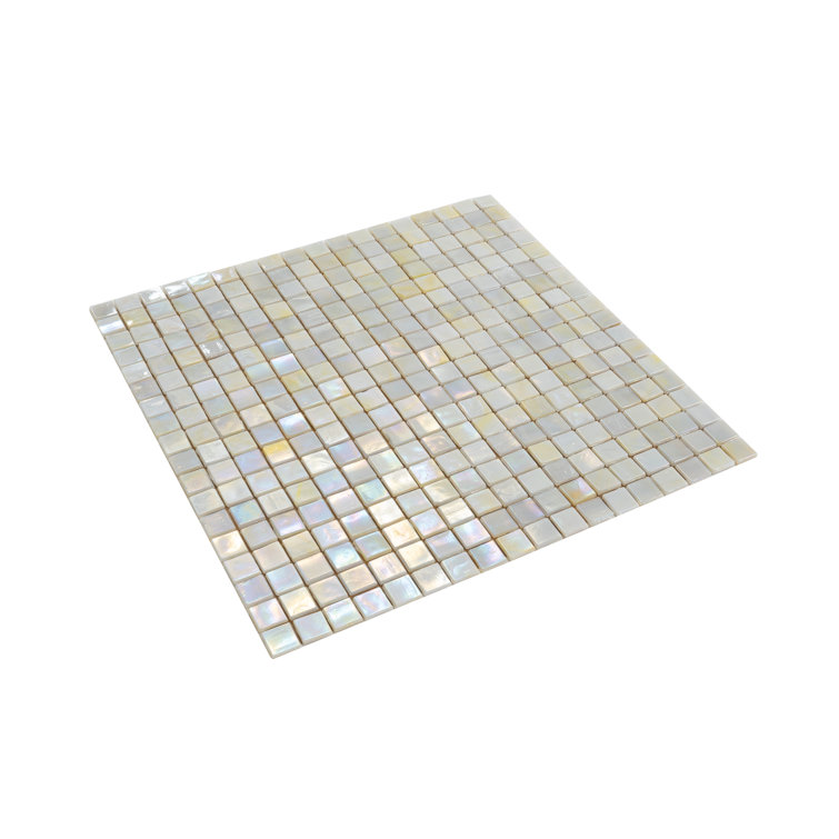 Skosh 0.6" x 0.6" Glass Grid Mosaic Wall & Floor Tile