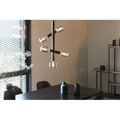 4 - Light Lacquered Iron Body Base/Canopy With Sanded Finish Unique/Statement Pendant