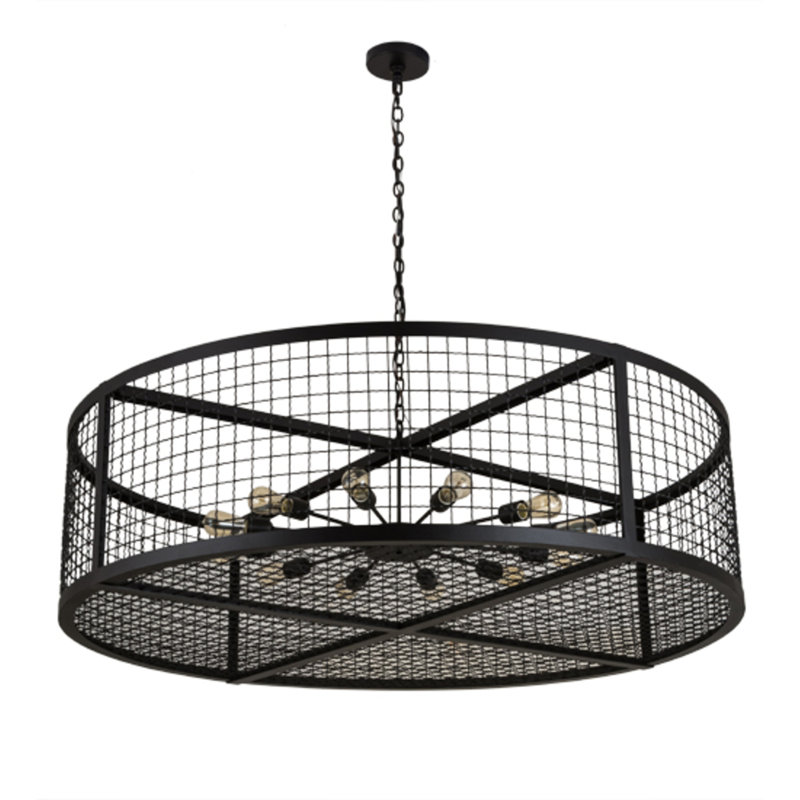Paloma Golpe 12 - Light Drum Chandelier