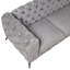 Modern Sofa 85.5" Velvetsofa With Sturdy Metal Legs, Sofa Couch With Button Tufted Back, 3 Seater Sofa Couch
