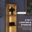 162cm Veneered Column Floor Lamp-1821526943