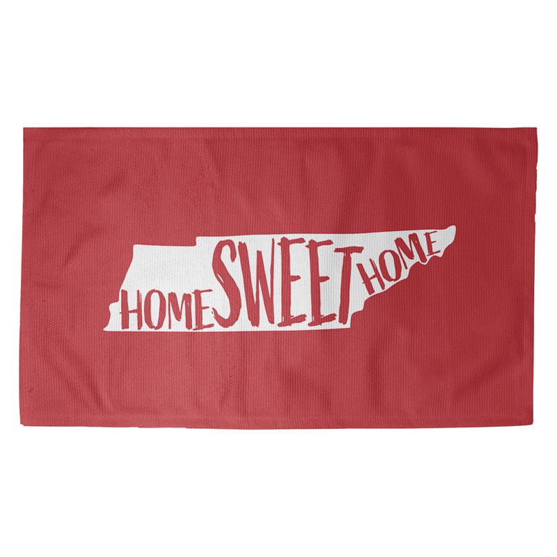 Tapis en coin rouge doux home Tennessee, Rectangle 2 pi x 3 pi