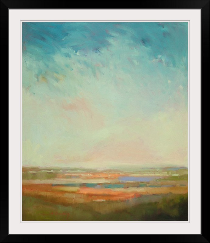 « a bit of orange », reproduction d’art William McCarthy, H 30 po x l 24 po x P 1,25 po, Toile