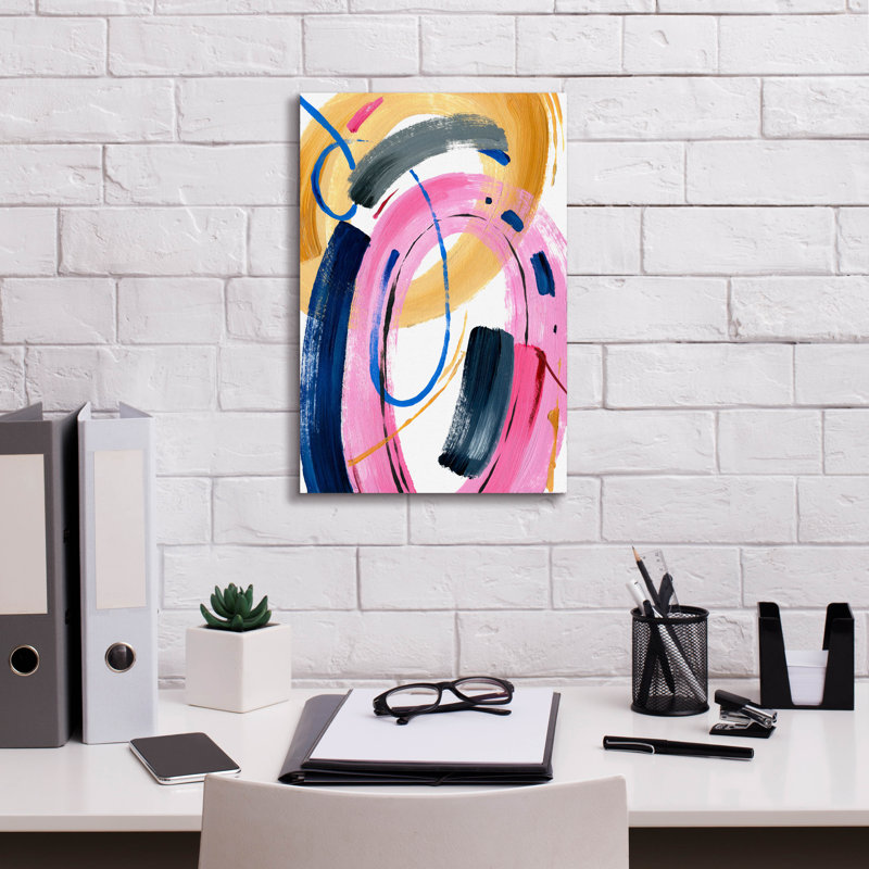 Epic Graffiti 'Colourful Circle' by Svetlana Aleynikova Canvas Wall Art, 18" H x 12" W