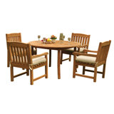 Devon Outdoor 5 - Piece Teak Dining Set