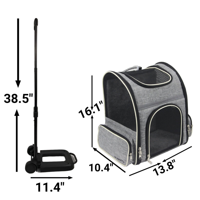 Collapsible Soft-Sided Crate with 2 Doors