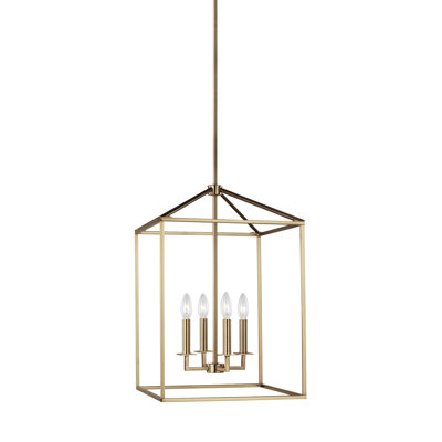 Lustre rectangulaire à 4 lumières Ellis