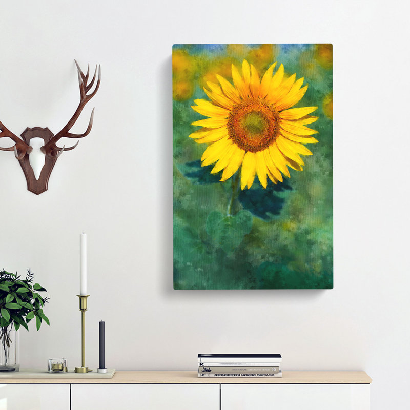 The Sunflower - Wrapped Canvas, 60cm H x 40cm W x 3cm D