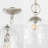 Antwine 1 - Light Nickel/Clear Pendant