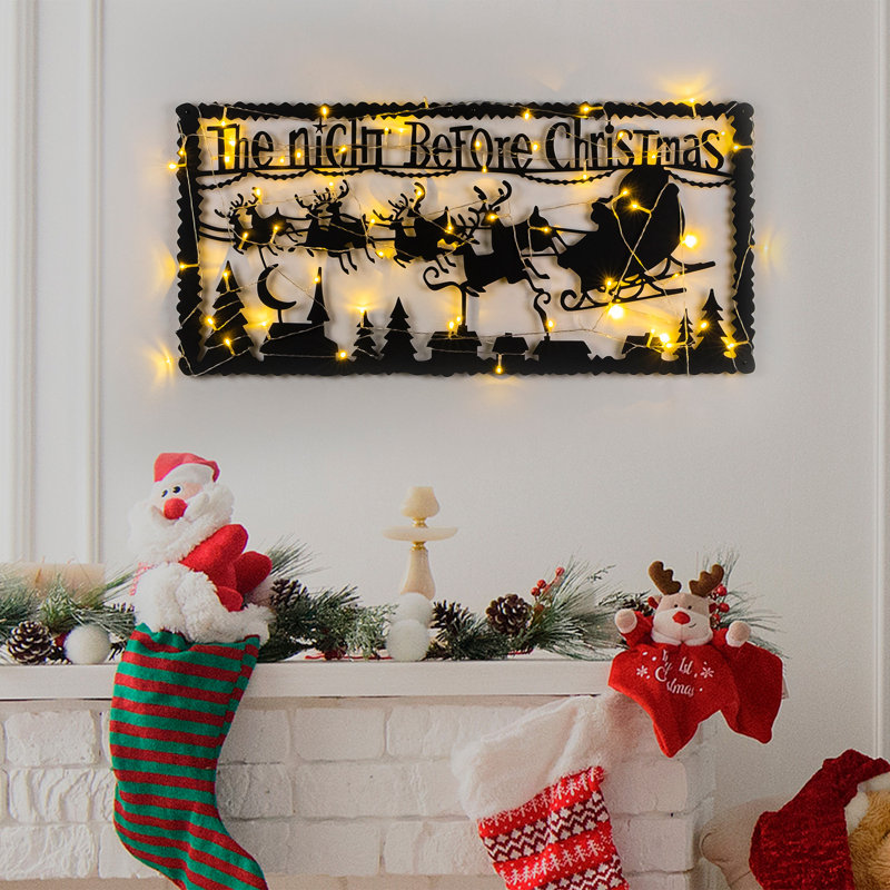 Wall Decor on Metal, Black