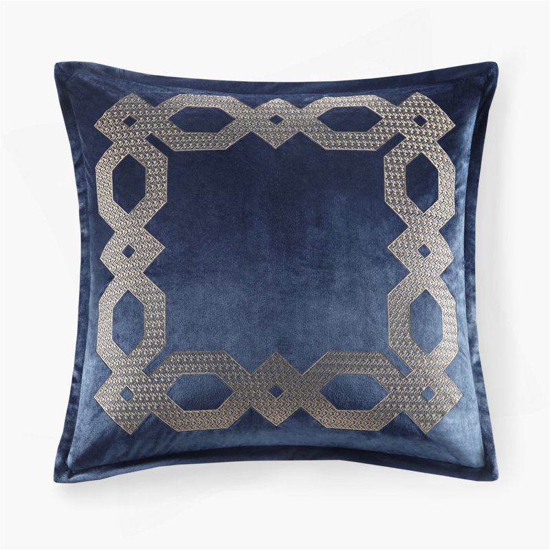 European Pillow Sham Navy 26x26"