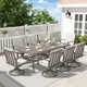 Whittlesey Rectangular Aluminum Dining Set with Cushions