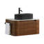 Meuble-lavabo de 30 po avec lavabo, armoire murale en noyer avec porte-serviettes gratuit, lavabo simple en céramique à rayures ovales noires, sans drain et robinet, pré-assemblé-1799642810-1799642813