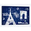 «Paris Blue» par Edward Selkirk - Giclée sur toile tendue avec châssis-31840275-73214442-73214436