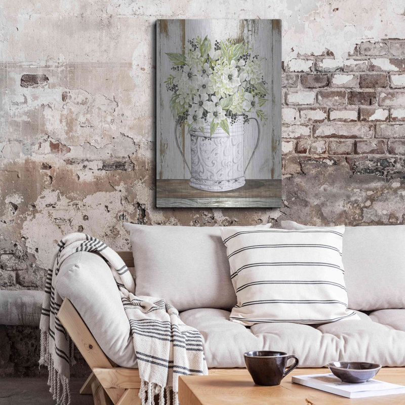«White Floral Dreams» par Cindy Jacobs, H 36 po x l 24 po