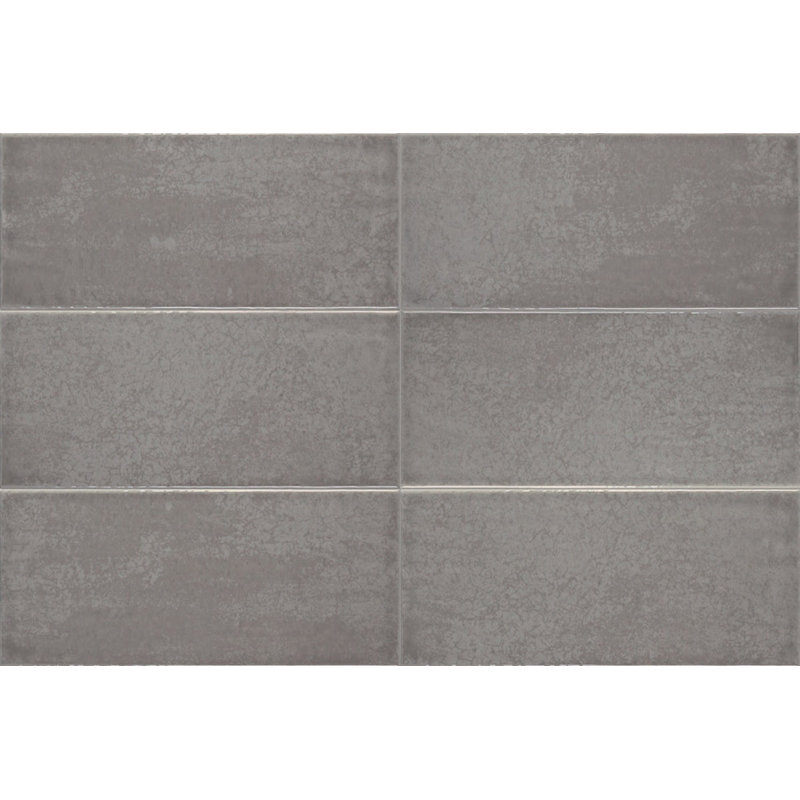 4" x 12" Ceramic Tile, Gray