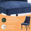 Ensemble de 2 chaises de salle à manger, chaise de salle à manger en lin, chaise de salle à manger rembourrée en tissu confortable pour salle à manger avec pieds incurvés en bois massif-1243048793-1271985579