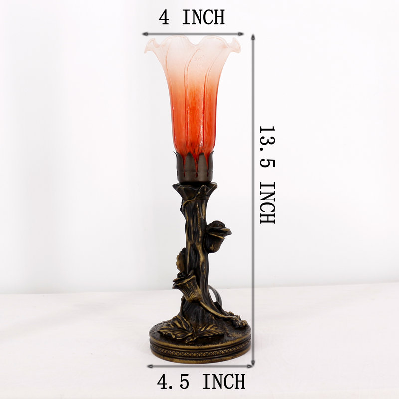 Ameya Resin Desk Lamp, Orange