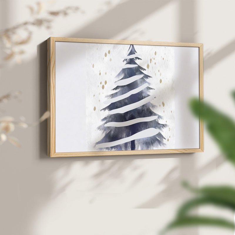 Art de Noël - DCCXCVI - Reproduction encadrée - Restickable, H 11 po x l 14 po, Naturel