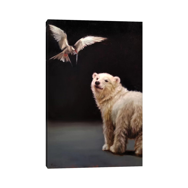 Making Friends 1 Piece Wrapped Canvas Painting, 20.32 cm H x 30.48 cm W