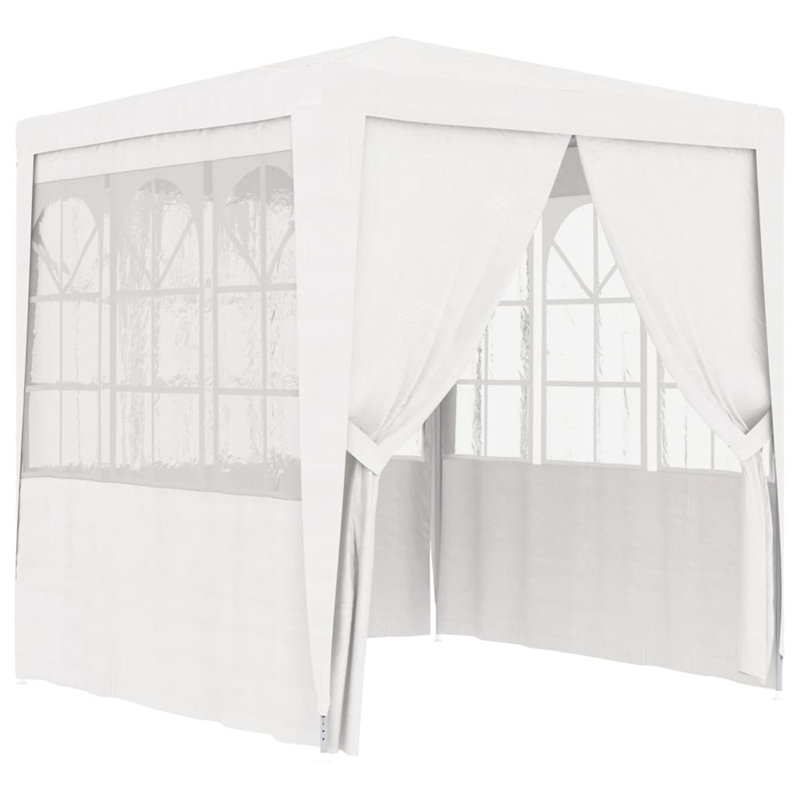 vidaXL Party Tent Anthracite Polyethylene 8.2x8.2 ft, Anthracite, 98.4"W x 98.4"D x 94.5''H