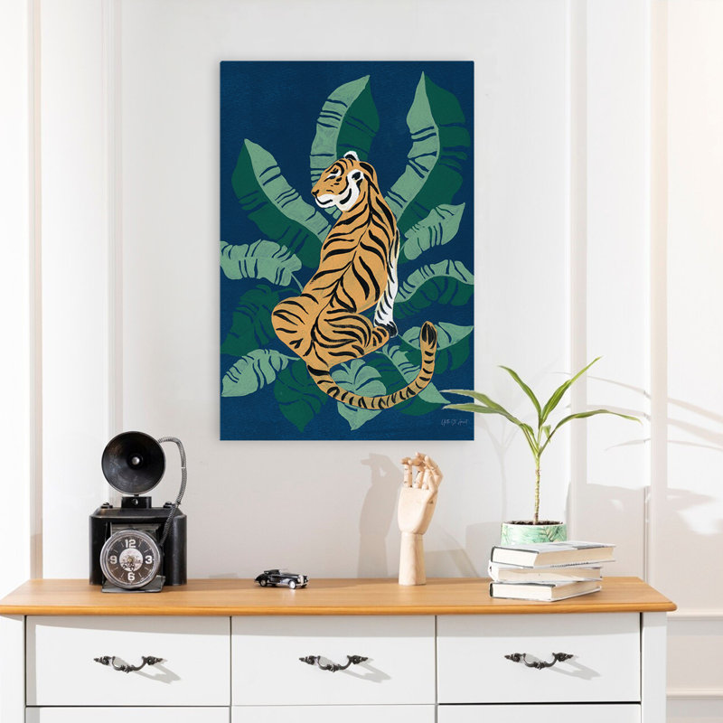 Tigre contemporain et BCBG contemporain, H 24 po x l 16 po