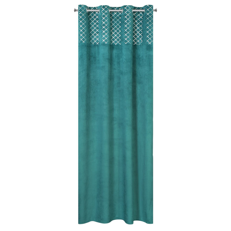 Blackout Curtains Single Panel, Turquoise