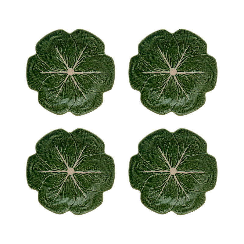Cabbage Earthenware Dinnerware Set - Service for 4
