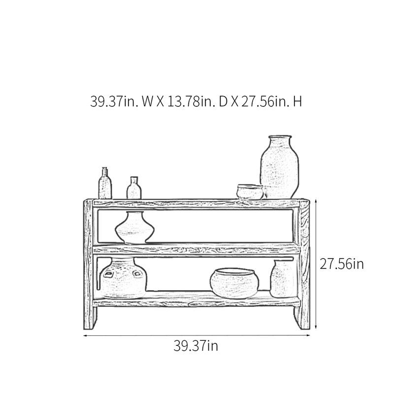 Retro Minimalist Console Table