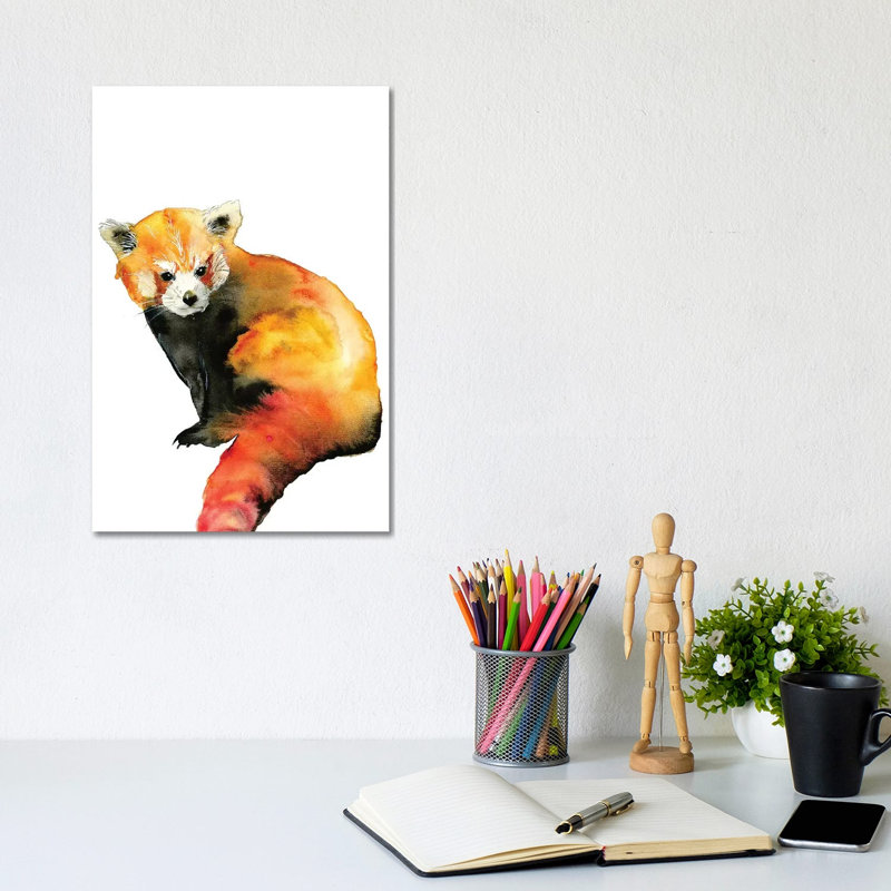 Red Panda by ANDA Design - Wrapped Canvas Gallery-Wrapped Canvas Giclée, 20.32 cm H x 30.48 cm W