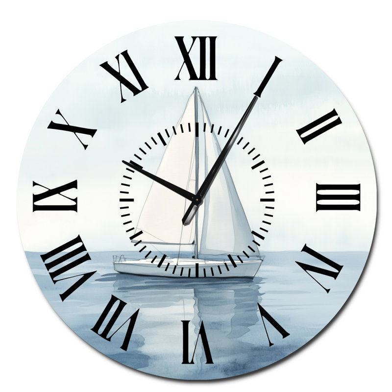 Horloge murale blanche en métal, Surdimensionné