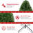 6' Spruce Christmas Trees, Easy Set Up Artificial Xmas Trees