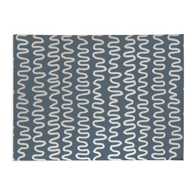 Wiggle Stripe Lightweight Non-Slip Kitchen Mat