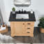 Meuble-lavabo sur pied simple 36 po avec plateau Hollis-1447343093