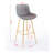 Amyris 30 inch Set of 2 Bar Stools,with Chrome Footrest Velvet Fabric Counter Stool Golden Leg Simple High Bar Stool-1403841615-1394994262
