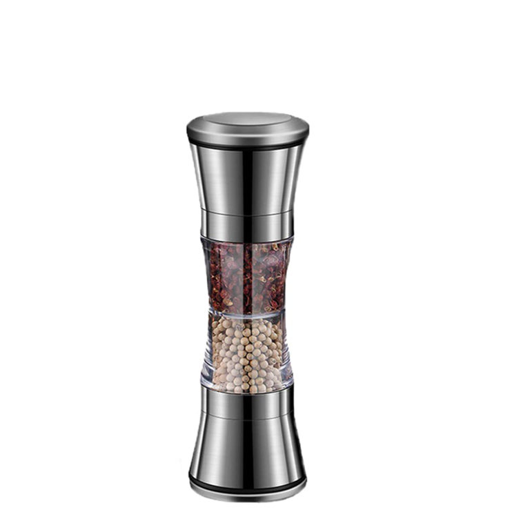 Tower, Dual Salt and Pepper Mill, Stainless Steel