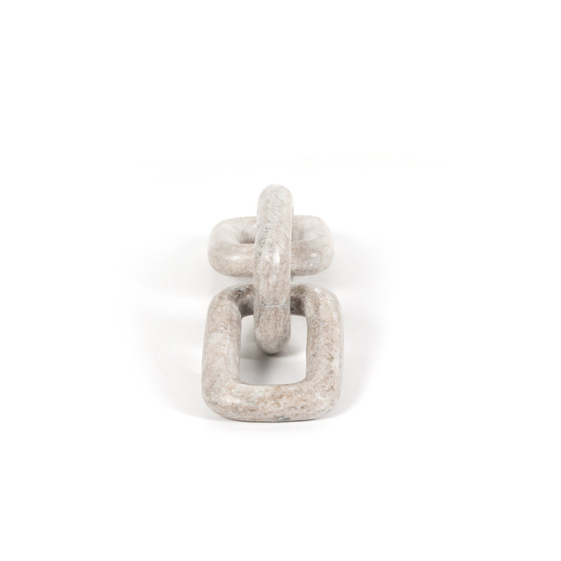 Marlow Marble Chain, Creamy Taupe Marble